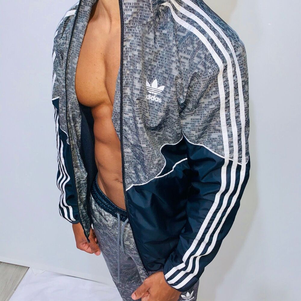 Adidas Originals Vintage Super Rare Chile Windbreaker Jacket Glanz S